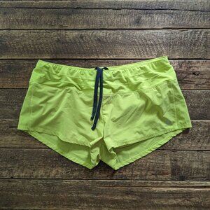 Oiselle Yellow Mac Roga Running Shorts